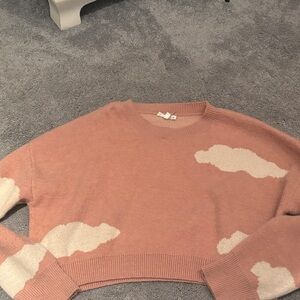 Dreamy Cloud Knit Sweater in Soft Pink